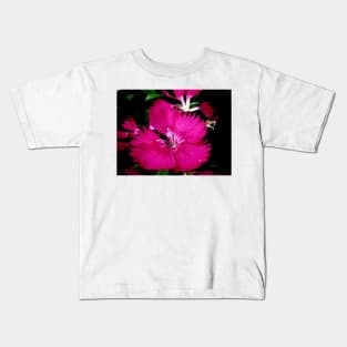 dark pink flower by shanmaree Kids T-Shirt